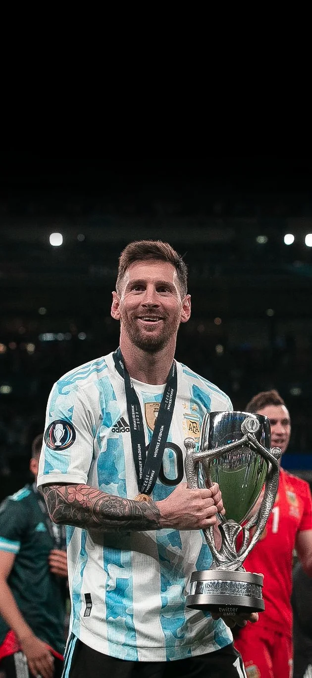 阿根廷夺冠 梅西捧杯壁纸 梅西-第4张
