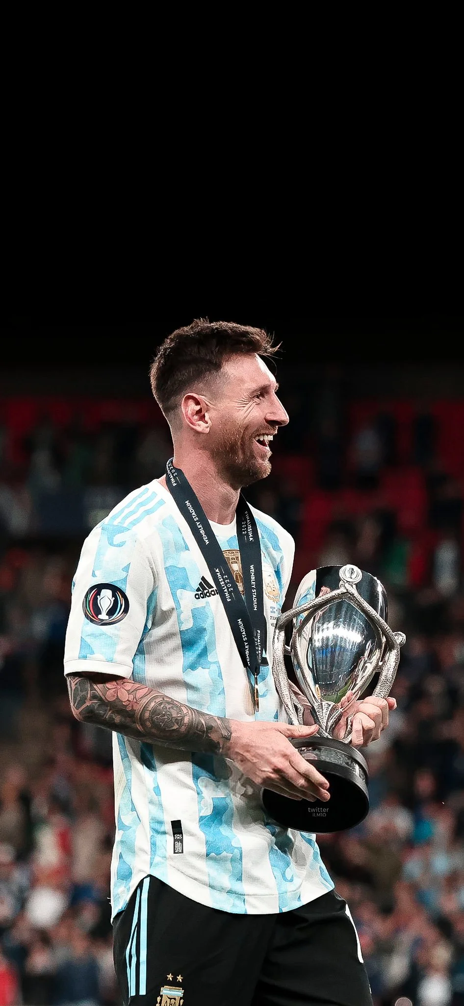 阿根廷夺冠 梅西捧杯壁纸 梅西-第4张